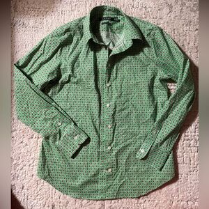 Ralph Lauren Green and Red Geometric Women's Shirt